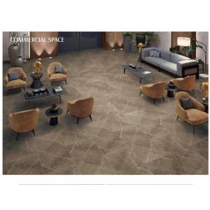ISO 10mm Vitrified Porcelain Floor Tiles Matt Glazed Brown Grey Marble 600x1200mm