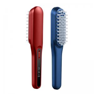 China Red Blue Light Electric Laser Anti Hair Loss Comb EMS Vibration Laser Massager Comb supplier