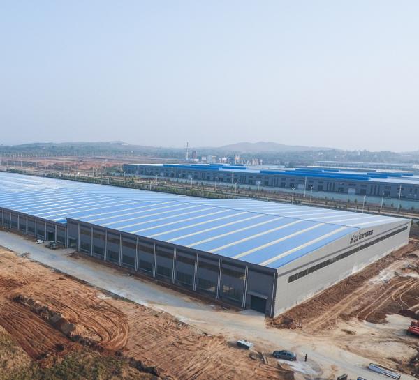Customized Estructura De Acero prefabricated prefab hall building steel structure Q355B warehouse workshop in China
