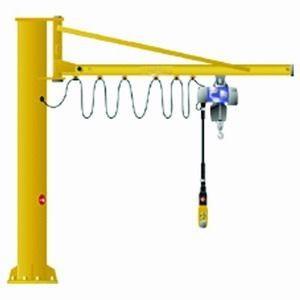 China Pendant Control M3 8M/Min Floor Mounted Jib Crane with electric hoist supplier