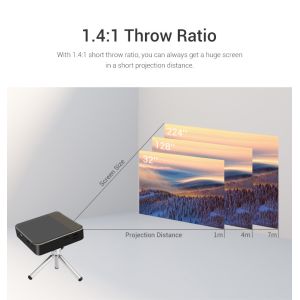 China 150 ANSI Lumens Smart Pico DLP Projecteur Wifi Mini Pocket 3D Android 480P supplier