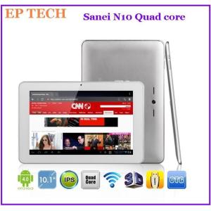 China La PC 10,1” IPS quad-core 1GB DDR3 16GB de la tableta de Sanei N10 se dobla cámara Wifi Bluetooth supplier