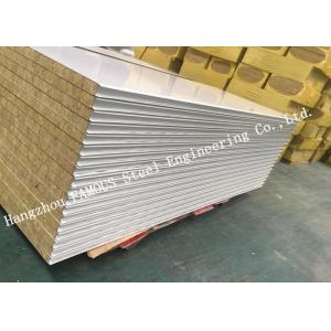 China 950mm Width Fire Resistant Mineral Wool Sandwich Wall Panels Durability and Long Life Time supplier