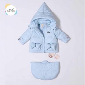 China 2019 New Wholesale 18 24 Months Designer Organic Bunting Infant Down Baby Snowsuit supplier