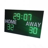 China Green Color Led Digits With White Color Stickers Led Football Scoreboard For Football Field on sale