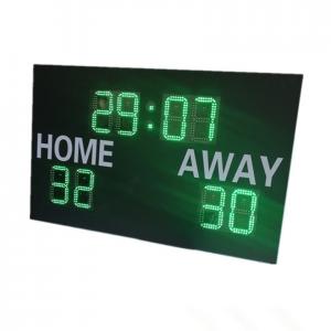 China Green Color Led Digits With White Color Stickers Led Football Scoreboard For Football Field supplier