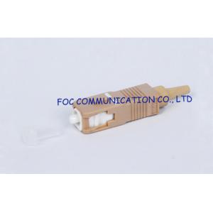 CATV / WAN multimode sc connector fiber optic For Patch Cords , Excellent repeatability