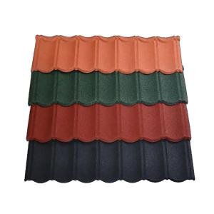 Heat Insulation Roofing Bond Stone Coated Roof Tile 1340X420mm Metal Roofing Kenya/New Zealand Quality