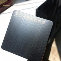 China 4*8FT Elegant Lines Etched Stainless Steel Sheet Black Pattern Oem on sale