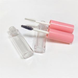 China Transparent Plastic Mascara Tube Double Cylinder Wand Empty Mascara Container supplier