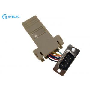 China Custom DB9 RS232 Male To RJ45 Female Modular Adapter Custom Pin Out Accepted supplier