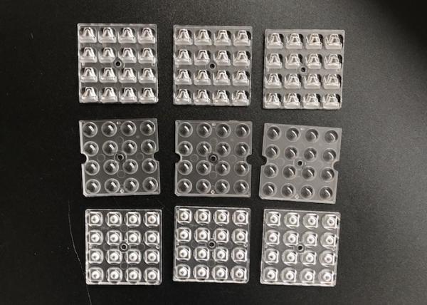 16 lente óptica de la PC de 24LEDs SMD3030 SMD5050 para 50x50m m