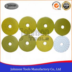 China 100mm Diamond Wet Polishing Pad / Polishing Discs For Granite Marble Products supplier