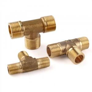 CuNi 9010 Forged High Pressure Pipe Fittings 1/4" NPT Threaded Female Tee Fitting