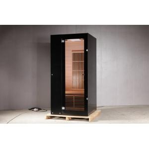 China One Person Hemlock Far Infrared Sauna Cabin With Color Therapy Led supplier