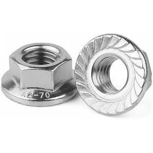 China ASTM A563/A563M Noix hexagénaires Noix à bride à haute résistance M2*4 pour une application industrielle supplier