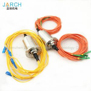 China 67mm Diameter Fiber Optic Rotary Joint  For Undersea Robot / Control Ship , No Friction supplier