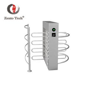 304 Stainless Steel Half Height Turnstile Accescs Control System 90-120 Degree