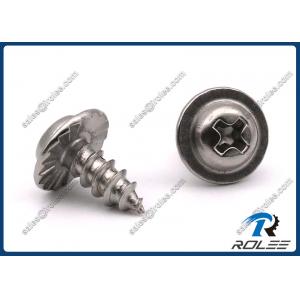 China 18-8/316 Stainless Steel Philips Pan Washer Head Serrated Self Tapping Screws supplier