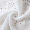 China Factory Embroidery Lace Fabric Embroidered Lace Fabric Polyester white embroidery lace trim for Dress wholesale