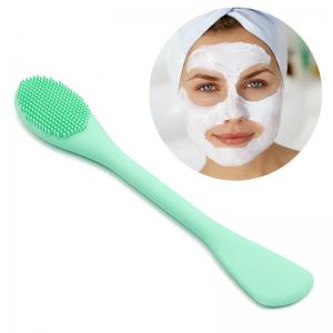 China Double-Headed Product Soft Facial Wash Cleanser Silicone Face Mask Brush supplier