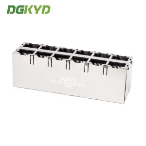China KRJ-5921S2X6WDENL 2X6 RJ45 connector 8P8C no light strip shielded network port socket wholesale