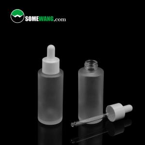 China 40ml Glass Dropper Essential Oil Container Matte Black Essential Oil Bottle ISO9001 supplier