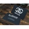 China Laser Silver Foil Gilded Edge Business Cards , Black Velvet Business Cards wholesale