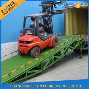 China 10T Heavy Duty Container Loading Ramps hydraulic trailer ramp lift supplier