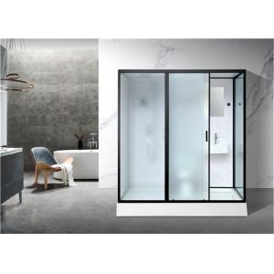 Shower Cabins White  Acrylic ABS Tray 1900*1200*2150mm  black  aluminium front open