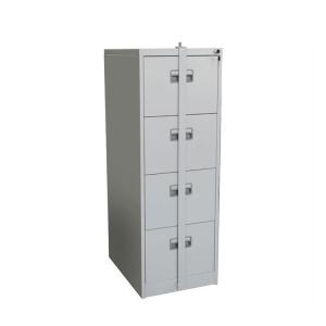 China Office Document Lockable Metal 4 Drawer Filing Cabinet with Locking Bar supplier