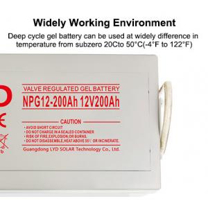 China 12V 200Ah Solar Lead Acid Battery NP12-200Ah 2 Year Warranty 58Kg supplier