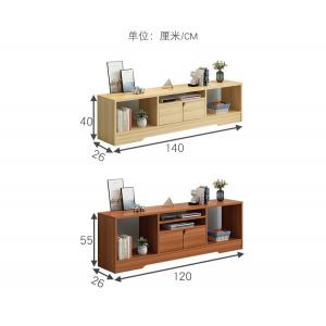 20kg Solid Wood TV Cabinet , 26cm Width Light Wood TV Stand