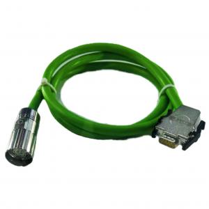 Reliable Green DB9 Insulation Industrial Wire Harness IP67 M23 Cable Wire Harness Assembly