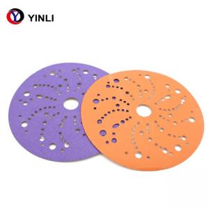 Ceramic 6 Inch 600 Grit Sanding Disc 17 Holes For Polishing Furniture