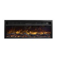 China 60inch Bluetooth speakers Insert Electric Fireplace 950-2000W Heater Realistic Multi-color Flame on sale