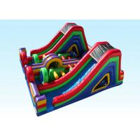 China Colorful Dual Lap Inflatable Dry Obstacle Course For Toddler on sale