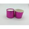 Romantic Purple Laser Cut Cupcake Wrappers , Greaseproof Foil Cupcake Cases