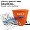 Plastering Thickness 2-30mm Engineering Tools with 4.5 M3 Bucket Capacity Smooth and Precise Work