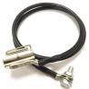 500MΩ 7 / 8 ″ Coaxial Cable Grounding Kit For Telecom Cable Spring / Clamp Strap