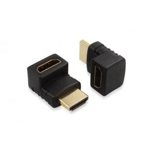 90 degree hdmi gold plated adapter,up angle hdmi male to female adapter