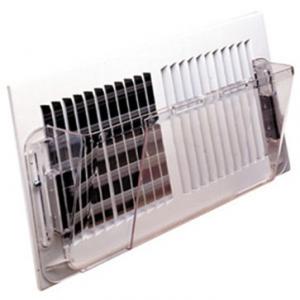 China Deflector Plastic Air Vents 14 X 16 Inch Adjustable Wall Deflector With Magnet supplier