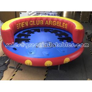 3 Person Towable Tube for Boating, Inflatable Towable Tubes for Boats 1-3 Rider, Water Sports Tube with Dual Front and B
