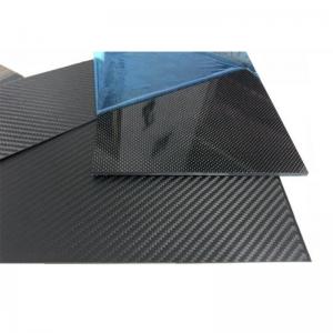 3K Carbon Fiber Plate Plain Twill Weave Matt / Glossy Surface Carbon Fiber Panel Sheet