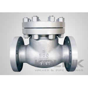 China Cast Steel Swing Check Valve , Class 150-1500 Non Return Valve WCB Flanged supplier