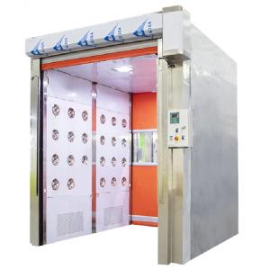 China Fast Rolling Curtain Door Cargo Air Shower With Photoelectric Sensor supplier