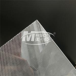 China 1mm LED Acrylic Light Panels For LED Uniform Light Guide Light Panel supplier