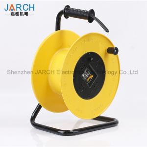 China 150 Mm Length Retractable Hose Reel , 220V Extension Cable Reel Chemicals Resistant supplier