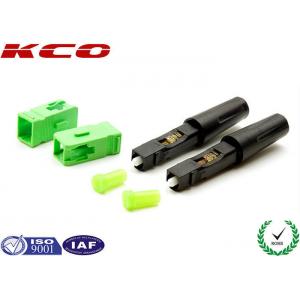 Fiber Optic Field Quick Assembly Connector SC / APC High Efficiency For 3.0 MM Cables