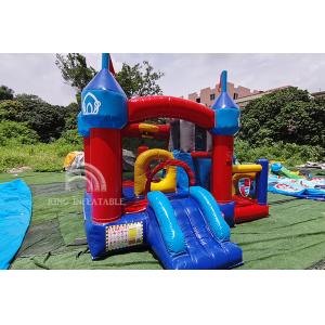 China Inflatable Bounce House Double Slide Kids Birthday Party Bouncy Castle Bouncer Combo supplier